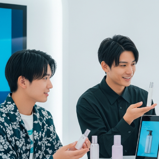 コスメメーカとの商品ヒアリング風景