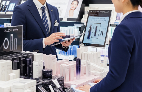 コスメメーカとの什器考察風景